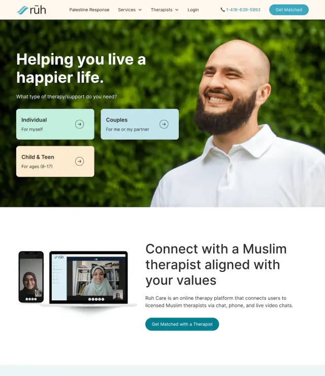 Ruhcare website